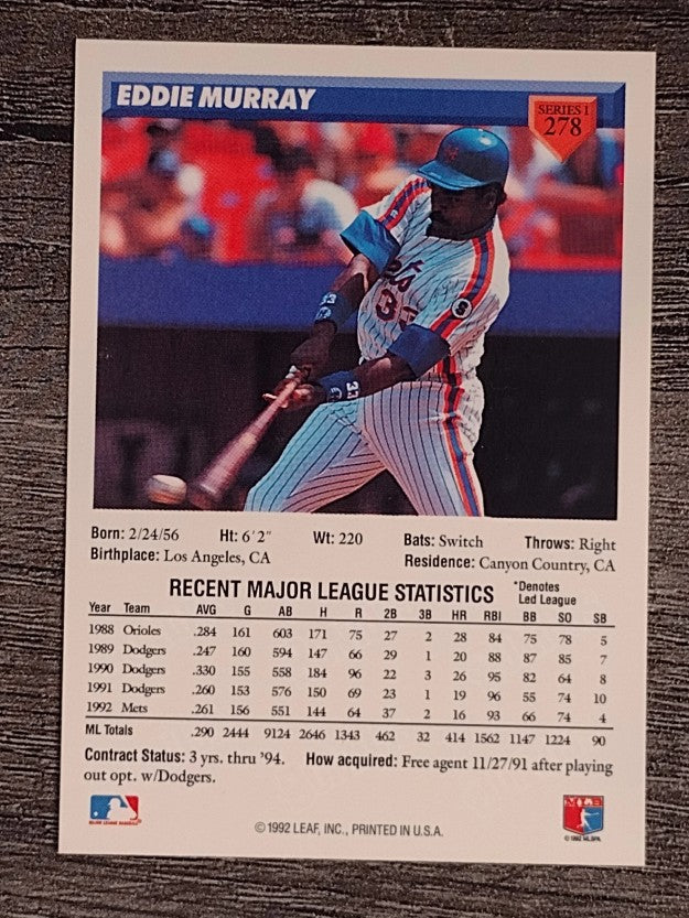 1993 Donruss #278 Eddie Murray