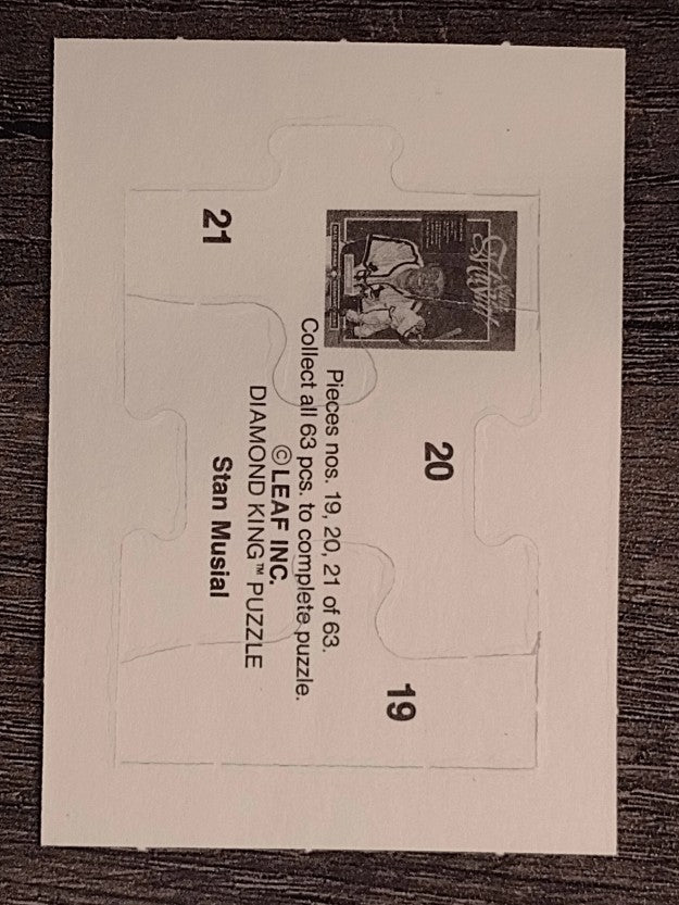 1988 Donruss Stan Musial Puzzle #19 Musial Puzzle 19-21