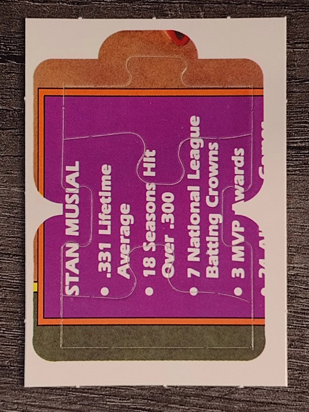 1988 Donruss Stan Musial Puzzle #19 Musial Puzzle 19-21