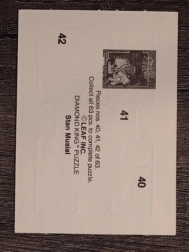1988 Donruss Stan Musial Puzzle #40 Musial Puzzle 40-42