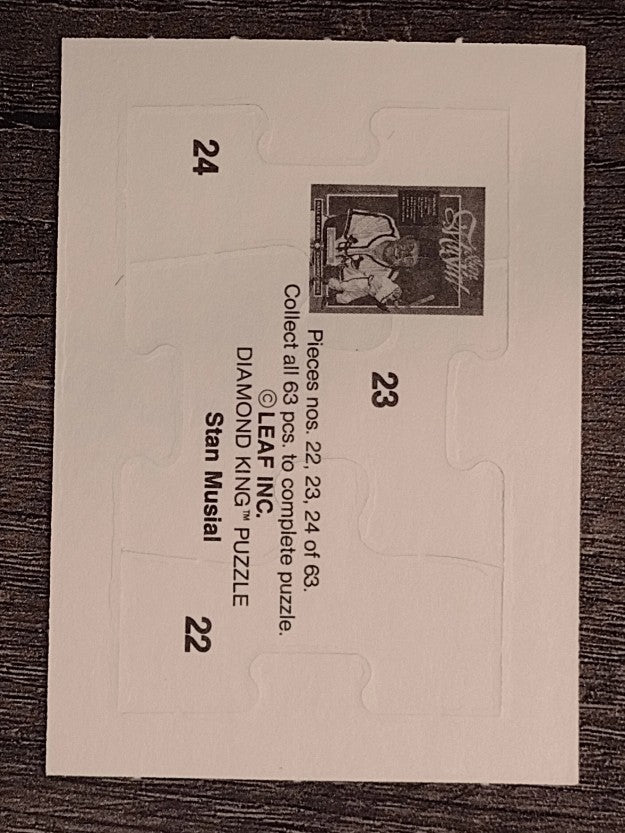 1988 Donruss Stan Musial Puzzle #22 Musial Puzzle 22-24