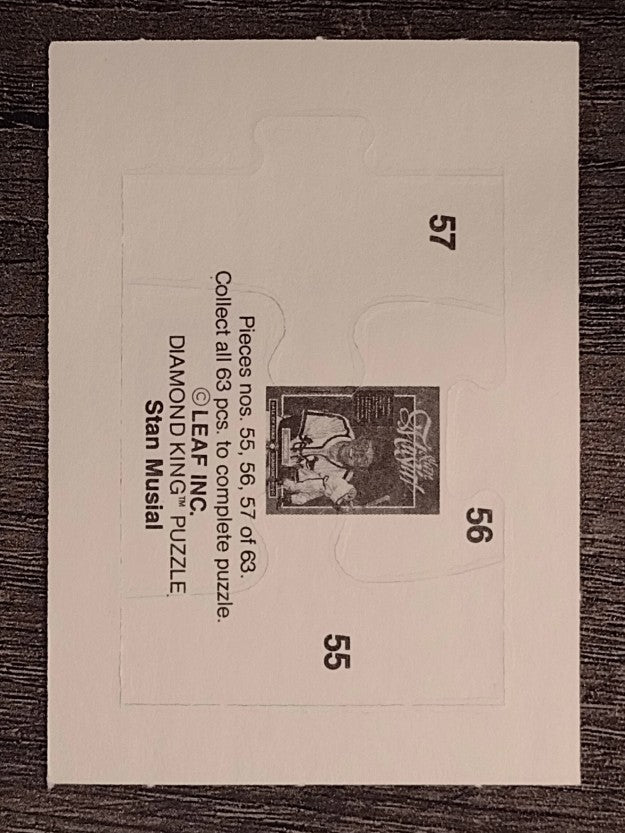 1988 Donruss Stan Musial Puzzle #55 Musial Puzzle 55-57