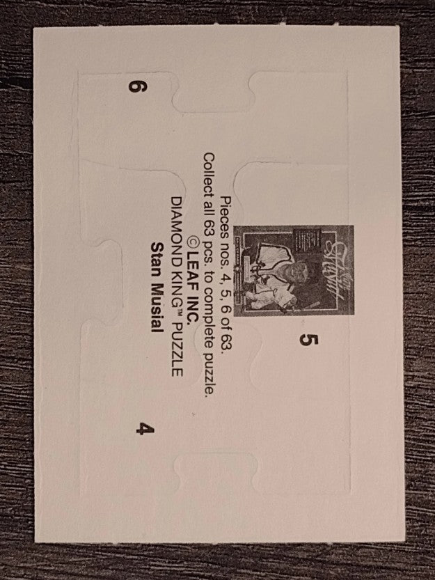 1988 Donruss Stan Musial Puzzle #4 Musial Puzzle 4-6