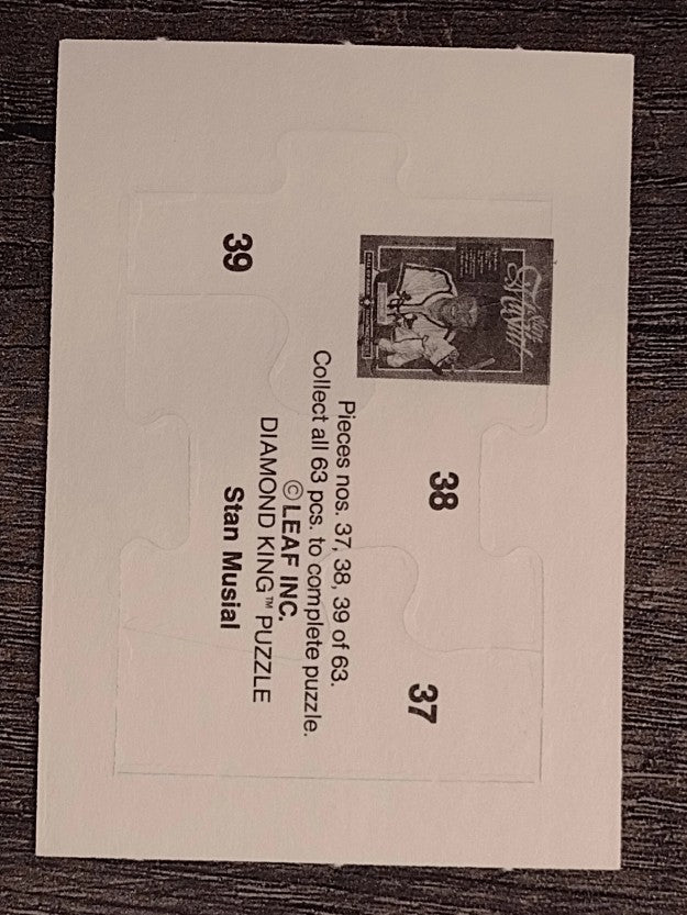 1988 Donruss Stan Musial Puzzle #37 Musial Puzzle 37-39