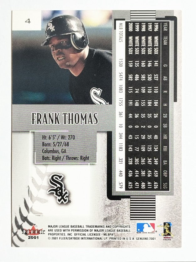 2001 Fleer Genuine #4 Frank Thomas