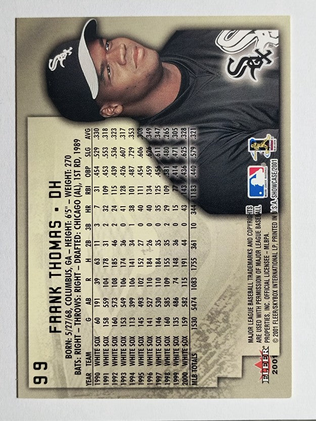 2001 Fleer Showcase #99 Frank Thomas