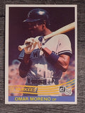 1984 Donruss #637 Omar Moreno