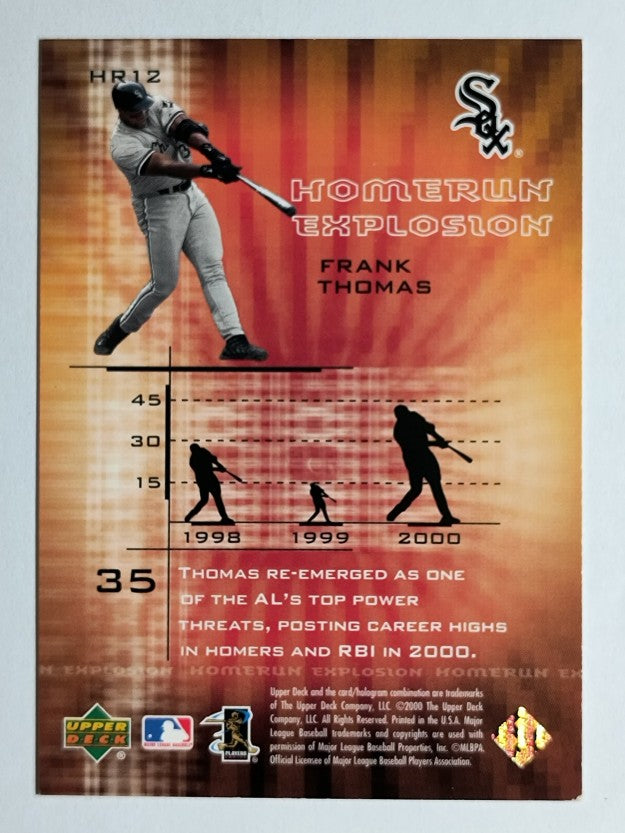 2001 Upper Deck Home Run Explosion #HR12 Frank Thomas