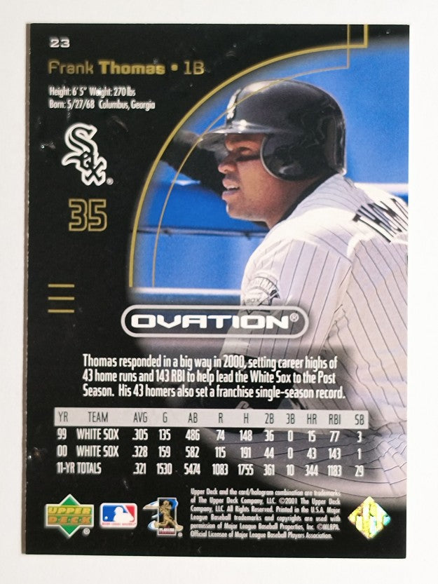 2001 Upper Deck Ovation #23 Frank Thomas
