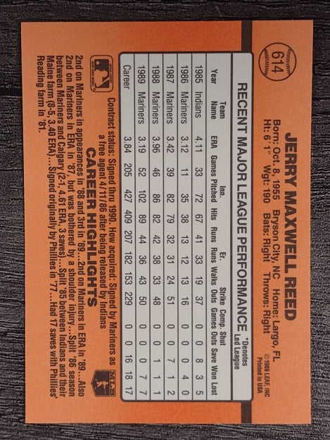 1990 Donruss #614 Jerry Reed DP