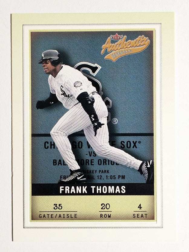 2002 Fleer Authentix #20 Frank Thomas