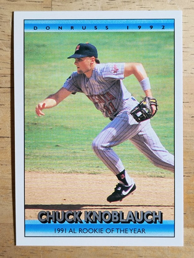 1992 Donruss Bonus Cards #BC5 Chuck Knoblauch ROY
