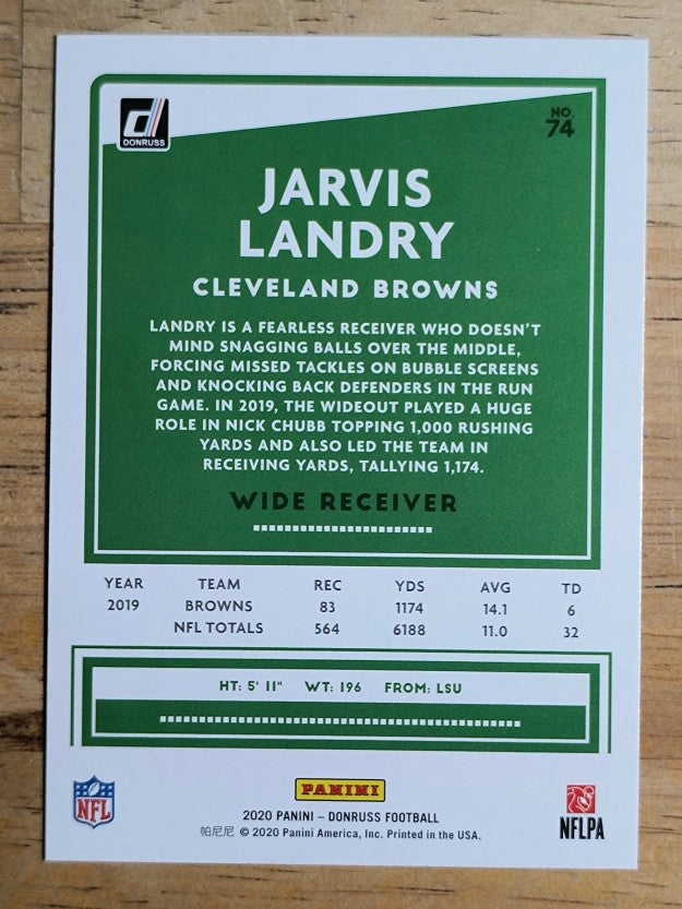 2020 Donruss #74 Jarvis Landry