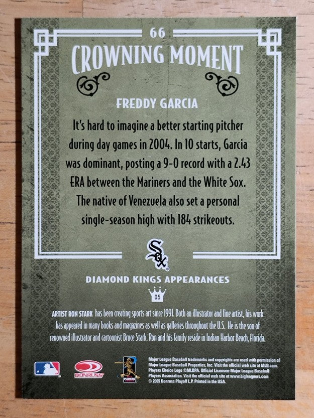2005 Diamond Kings #66 Freddy Garcia