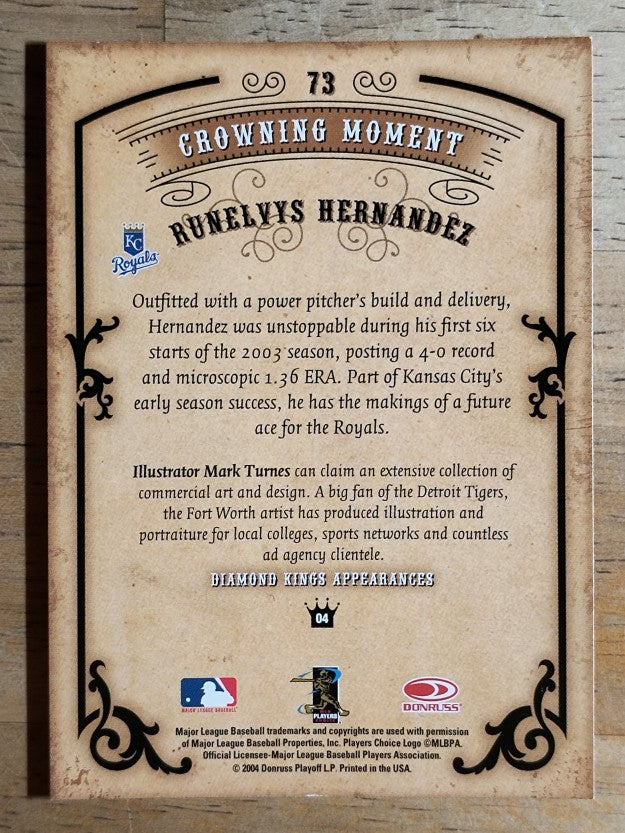 2004 Diamond Kings #73 Runelvys Hernandez