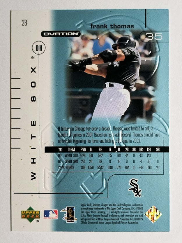 2002 Upper Deck Ovation #23 Frank Thomas
