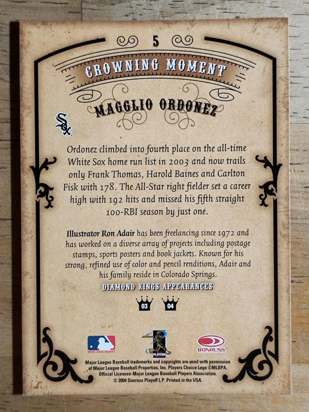 2004 Diamond Kings #5 Magglio Ordonez