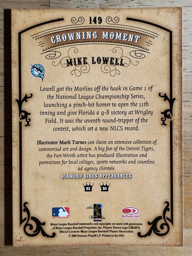 2004 Diamond Kings #149 Mike Lowell