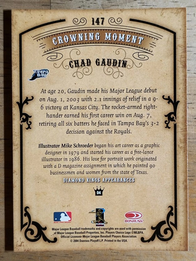 2004 Diamond Kings #147 Chad Gaudin