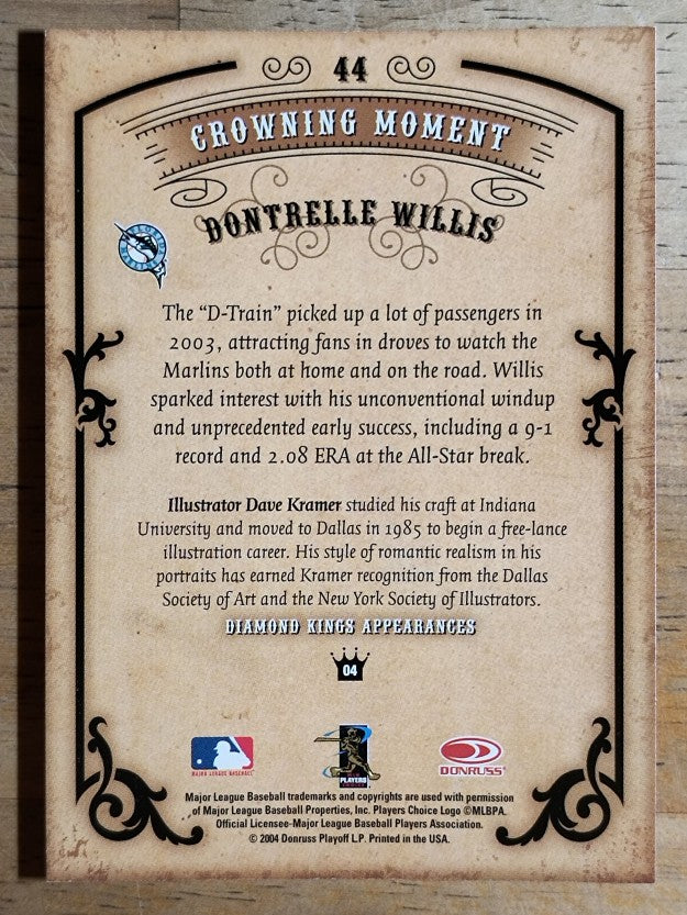 2004 Diamond Kings #44 Dontrelle Willis