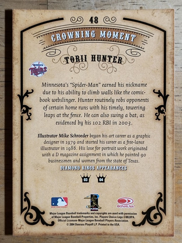 2004 Diamond Kings #48 Torii Hunter