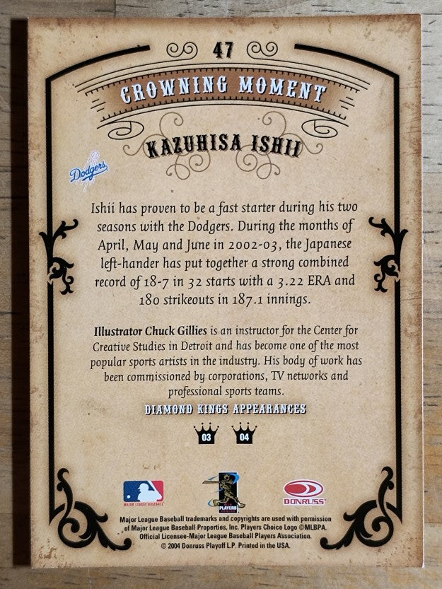 2004 Diamond Kings #47 Kazuhisa Ishii