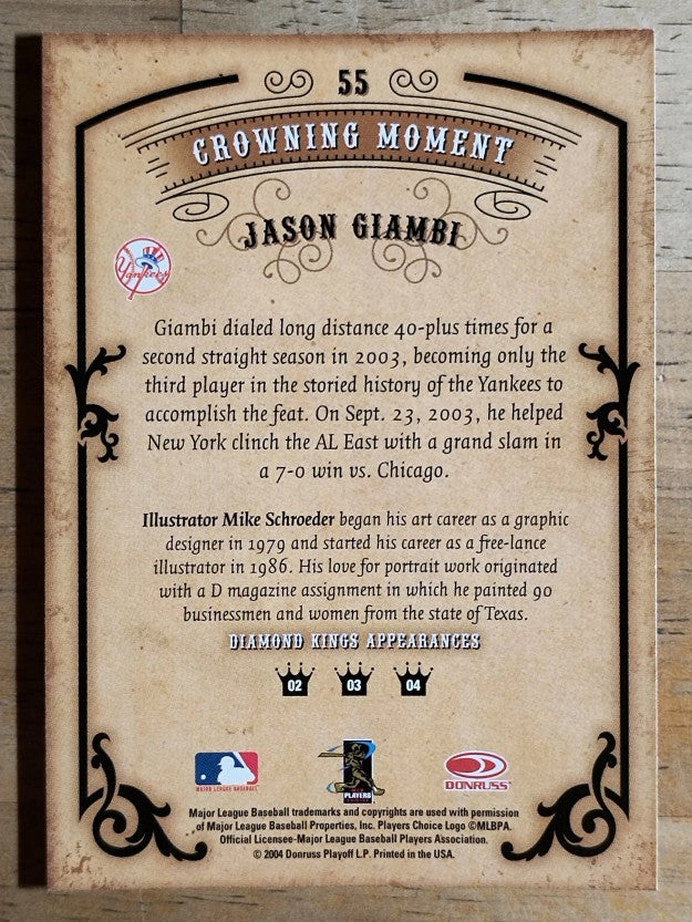 2004 Diamond Kings #55 Jason Giambi
