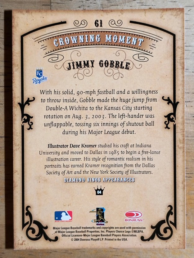 2004 Diamond Kings #61 Jimmy Gobble