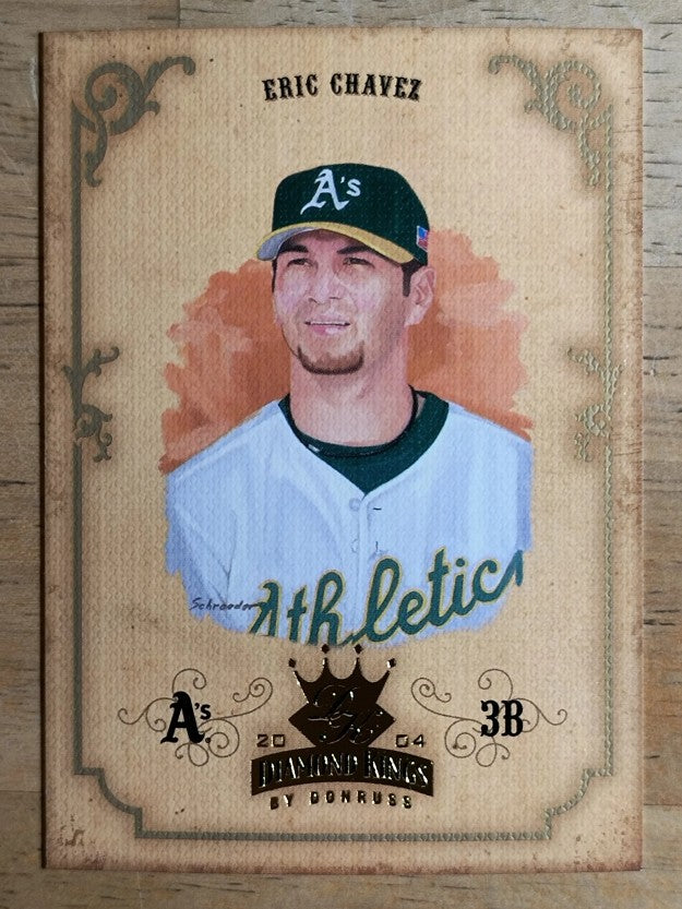 2004 Diamond Kings #60 Eric Chavez