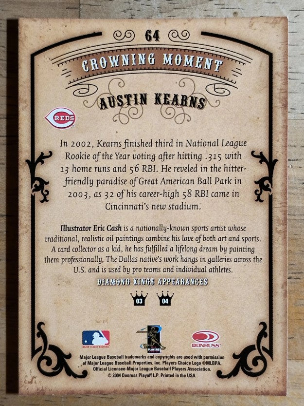 2004 Diamond Kings #64 Austin Kearns