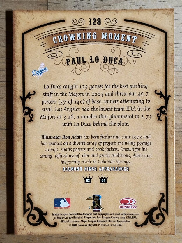 2004 Diamond Kings #128 Paul LoDuca