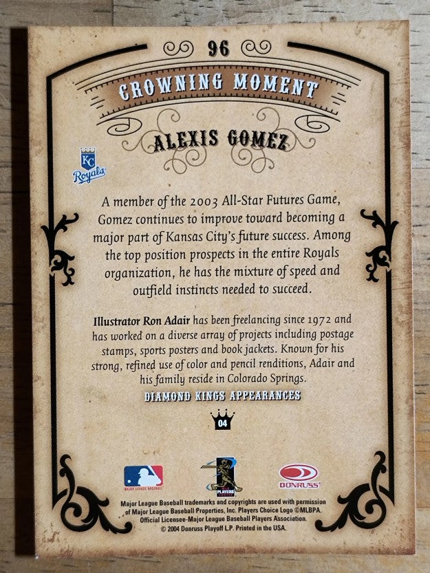2004 Diamond Kings #96 Alexis Gomez