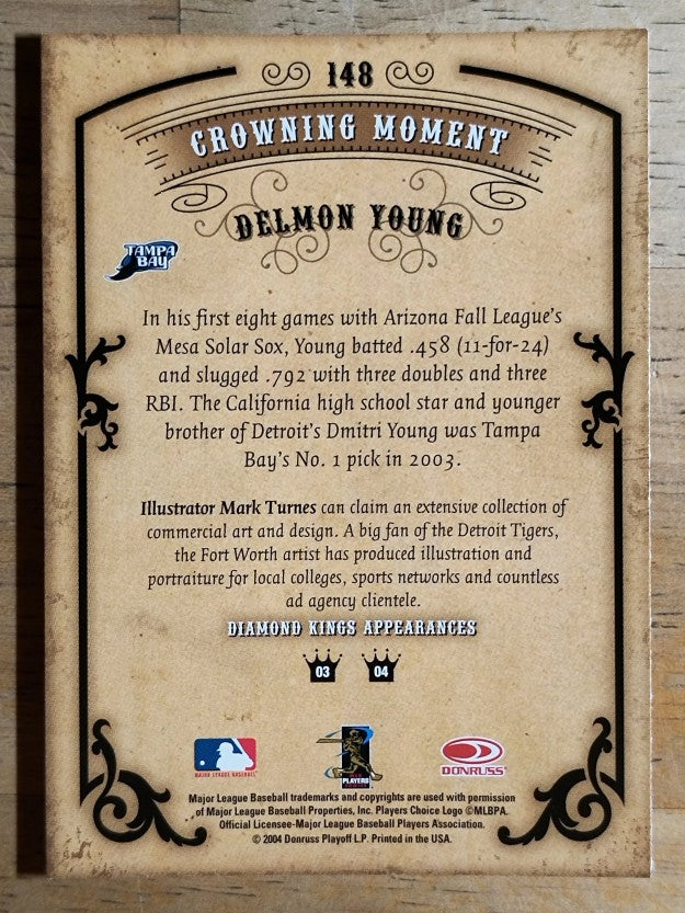2004 Diamond Kings #148 Delmon Young