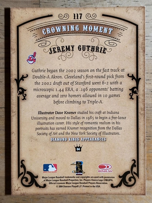 2004 Diamond Kings #117 Jeremy Guthrie