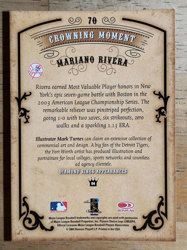 2004 Diamond Kings #70 Mariano Rivera