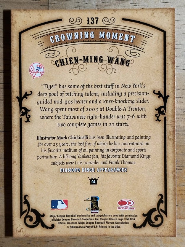 2004 Diamond Kings #137 Chien-Ming Wang
