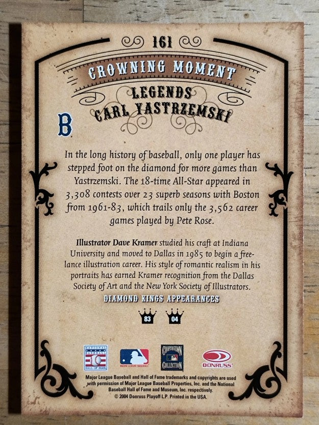2004 Diamond Kings #161 Carl Yastrzemski LGD