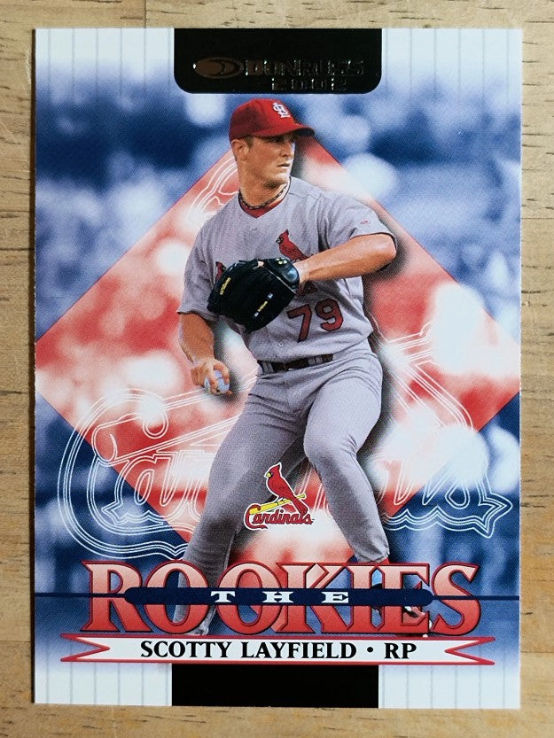 2002 Donruss Rookies #68 Scotty Layfield RC