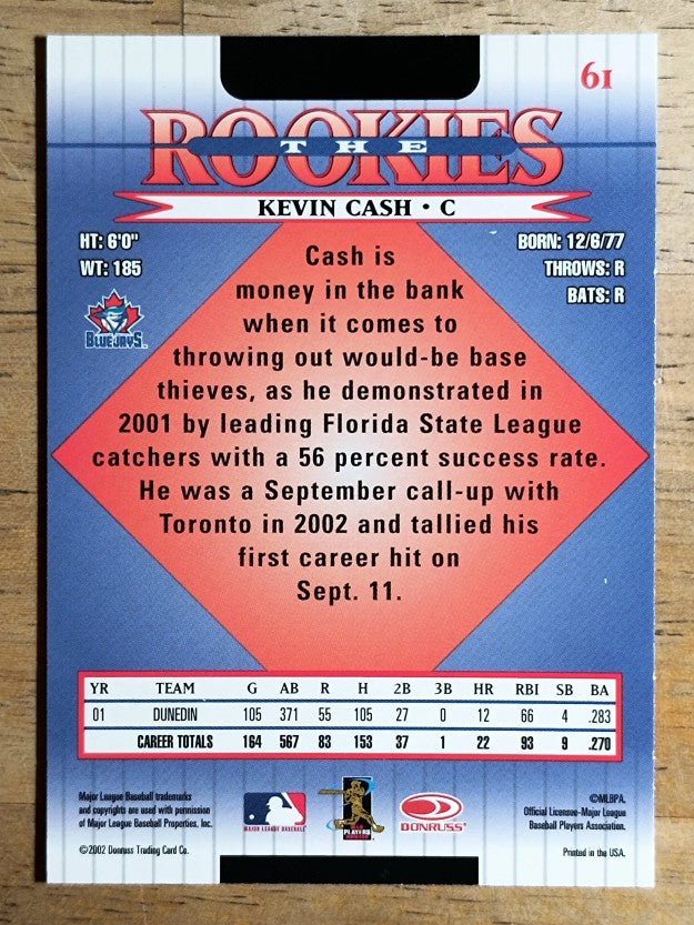 2002 Donruss Rookies #61 Kevin Cash RC