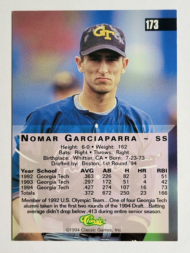 1994 Classic Four Sport #173 Nomar Garciaparra