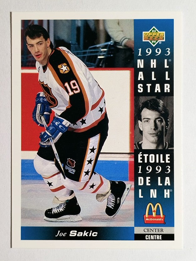 1993-94 McDonald's Upper Deck #24 Joe Sakic