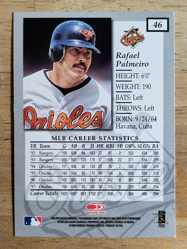 1998 Donruss Elite #46 Rafael Palmeiro