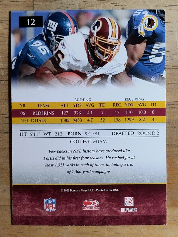 2007 Donruss Gridiron Gear #12 Clinton Portis