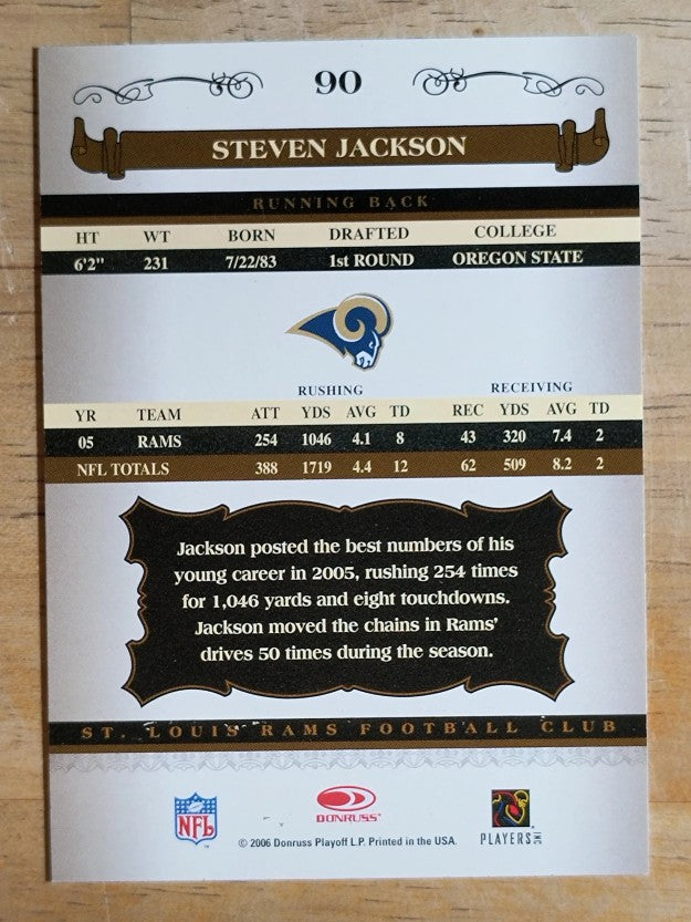 2006 Donruss Classics #90 Steven Jackson