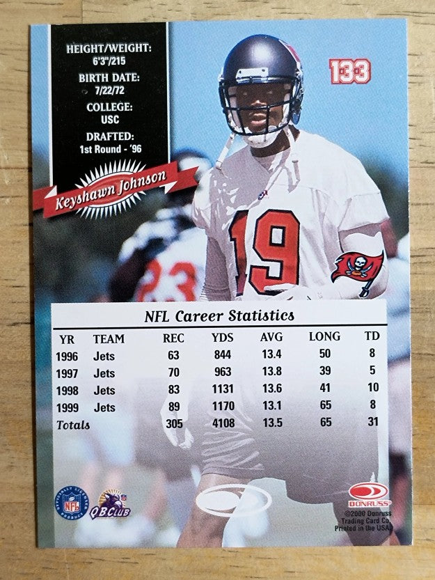 2000 Donruss #133 Keyshawn Johnson