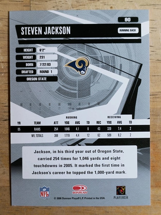 2006 Donruss Elite #90 Steven Jackson