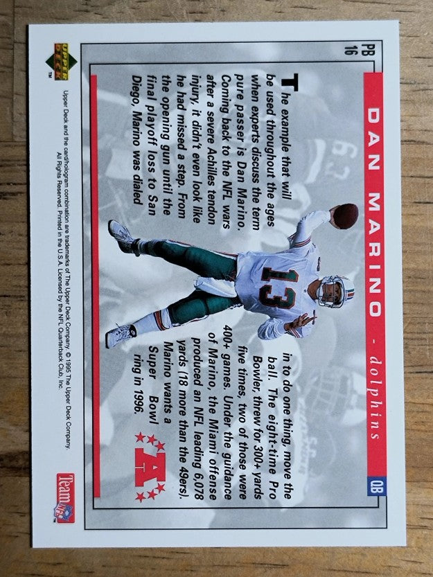1995 Upper Deck Pro Bowl #PB16 Dan Marino