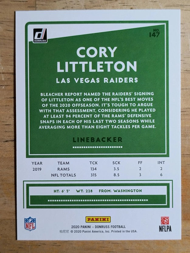 2020 Donruss #147 Cory Littleton