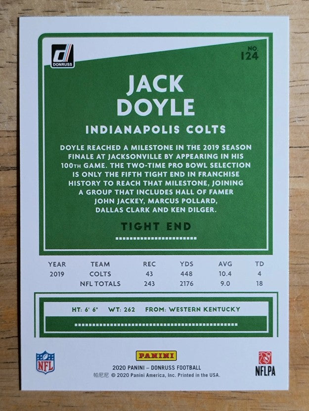 2020 Donruss #124 Jack Doyle
