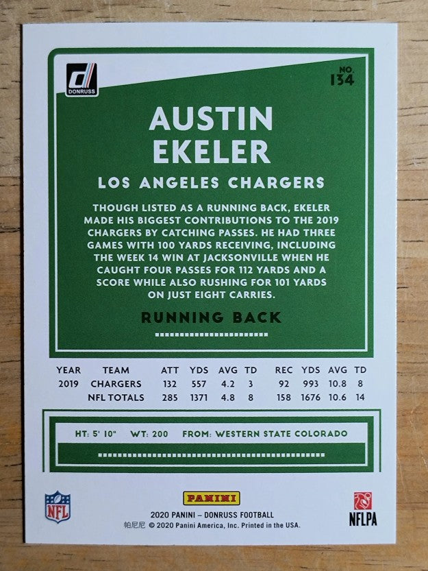2020 Donruss #134 Austin Ekeler